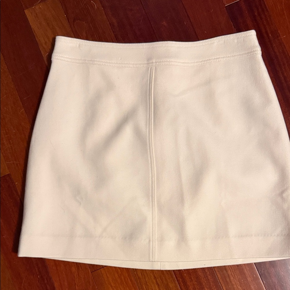 J. Crew Cream Mini Skirt